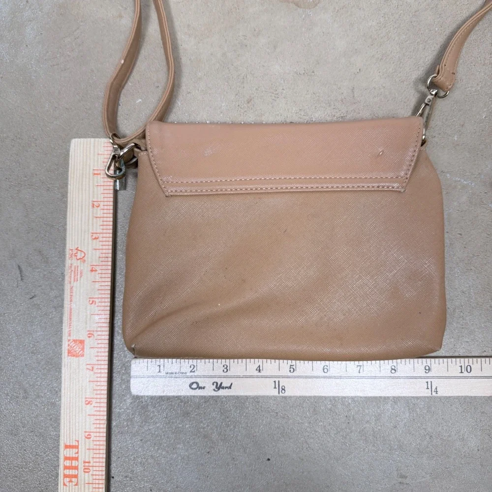 Betty Boop Crossbody‎ Purse Tan Embellished Flap Bag
